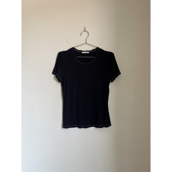 Wilfred Free Aritzia Grunge Short Sleeve Tee in Black Size SMALL - Picture 1 of 5